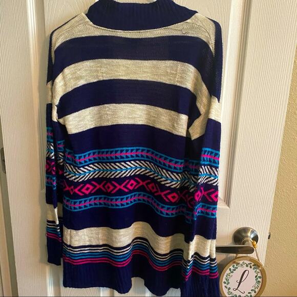Say What Open Front Chunky Knit Cardigan Sweater Women's Approx Size Medium - Picture 6 of 6